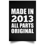 11th Birthday Made in 2013 All Parts Original - Poster Portrait