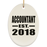 Accountant Established EST. 2018 - Oval Ornament