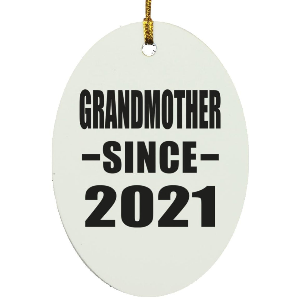 Grandmother Since 2021 - Oval Ornament