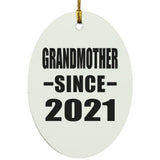 Grandmother Since 2021 - Oval Ornament