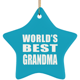 World's Best Grandma - Star Ornament