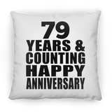 Happy 79th Anniversary 79 Years & Counting - Throw Pillow