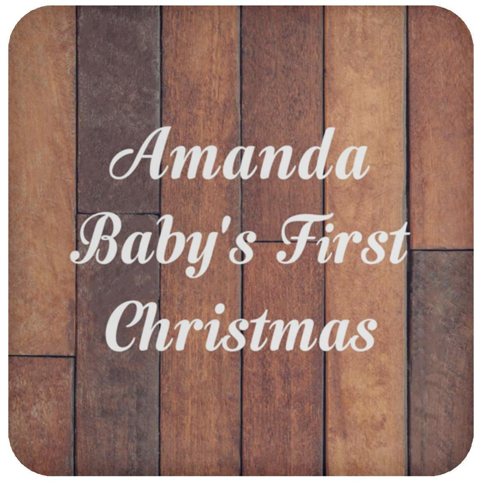 Amanda Baby's First Christmas - Drink Coaster E