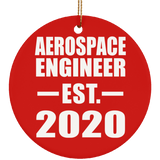 Aerospace Engineer Established EST. 2020 - Circle Ornament