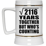 46th Anniversary Square Root of 2116 Years Who's Counting - Beer Stein