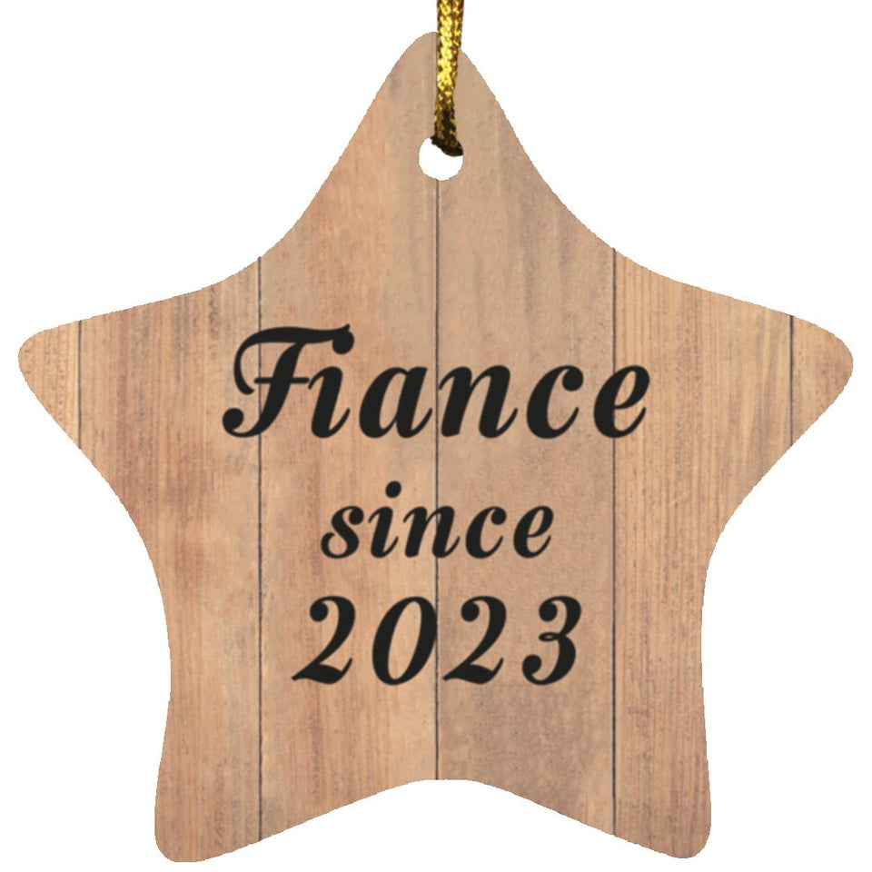 Fiance Since 2023 - Star Ornament C