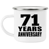 71st Anniversary 71 Years - 12oz Camping Mug