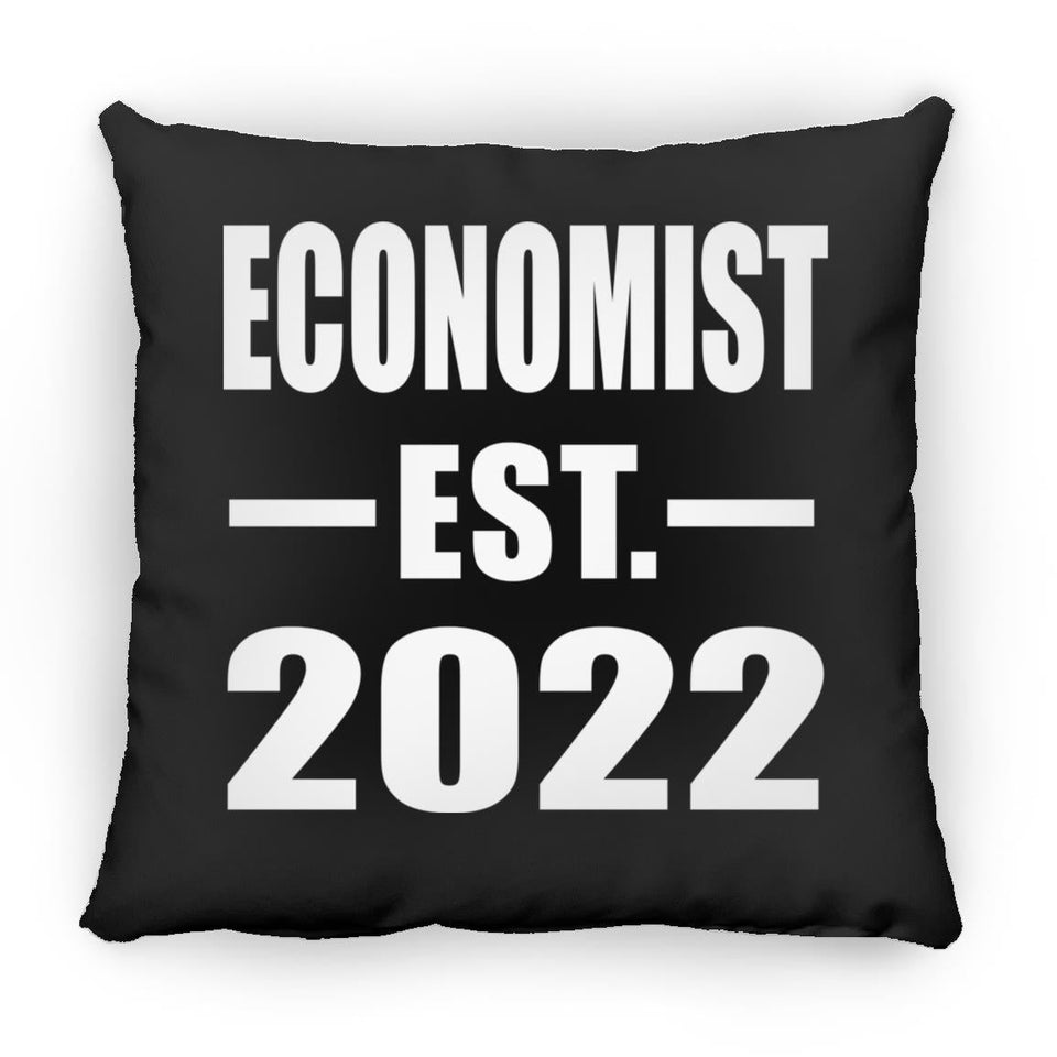 Economist Established EST. 2022 - Throw Pillow Black