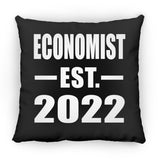 Economist Established EST. 2022 - Throw Pillow Black