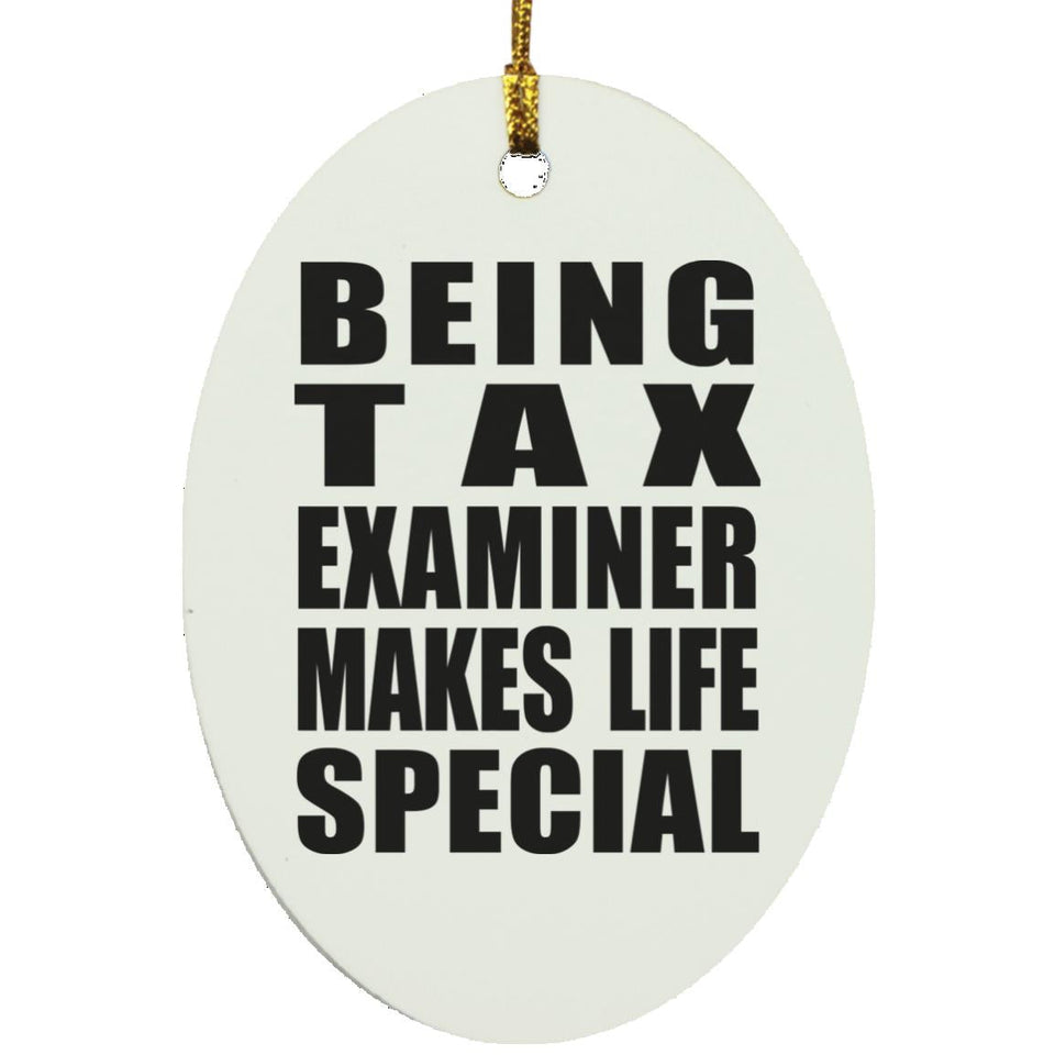 Being Tax Examiner Makes Life Special - Oval Ornament