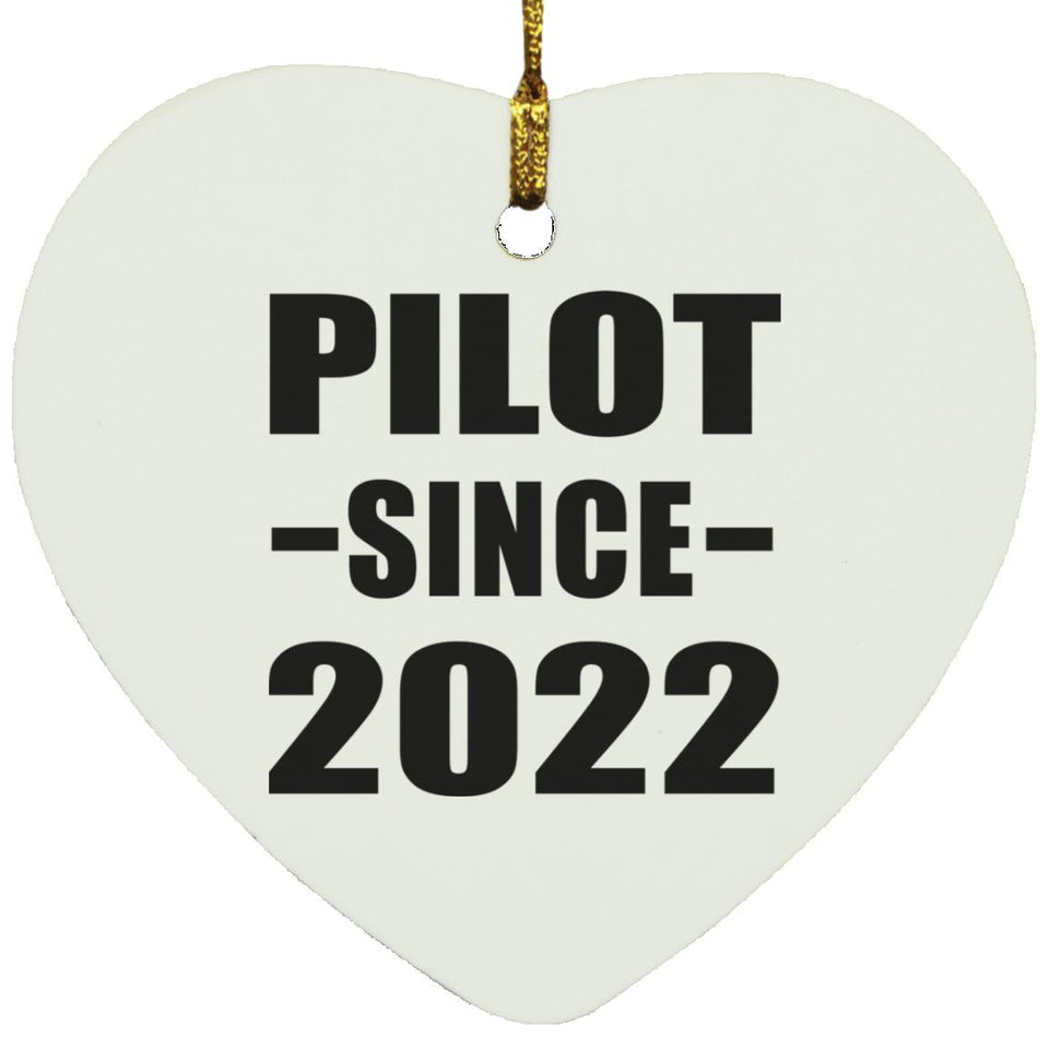 Pilot Since 2022 - Heart Ornament