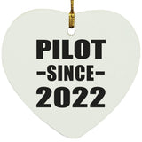 Pilot Since 2022 - Heart Ornament