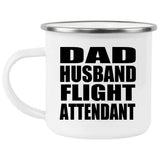 Dad Husband Flight Attendant - 12oz Camping Mug