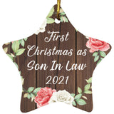 First Christmas As Son In Law 2021 - Star Ornament A