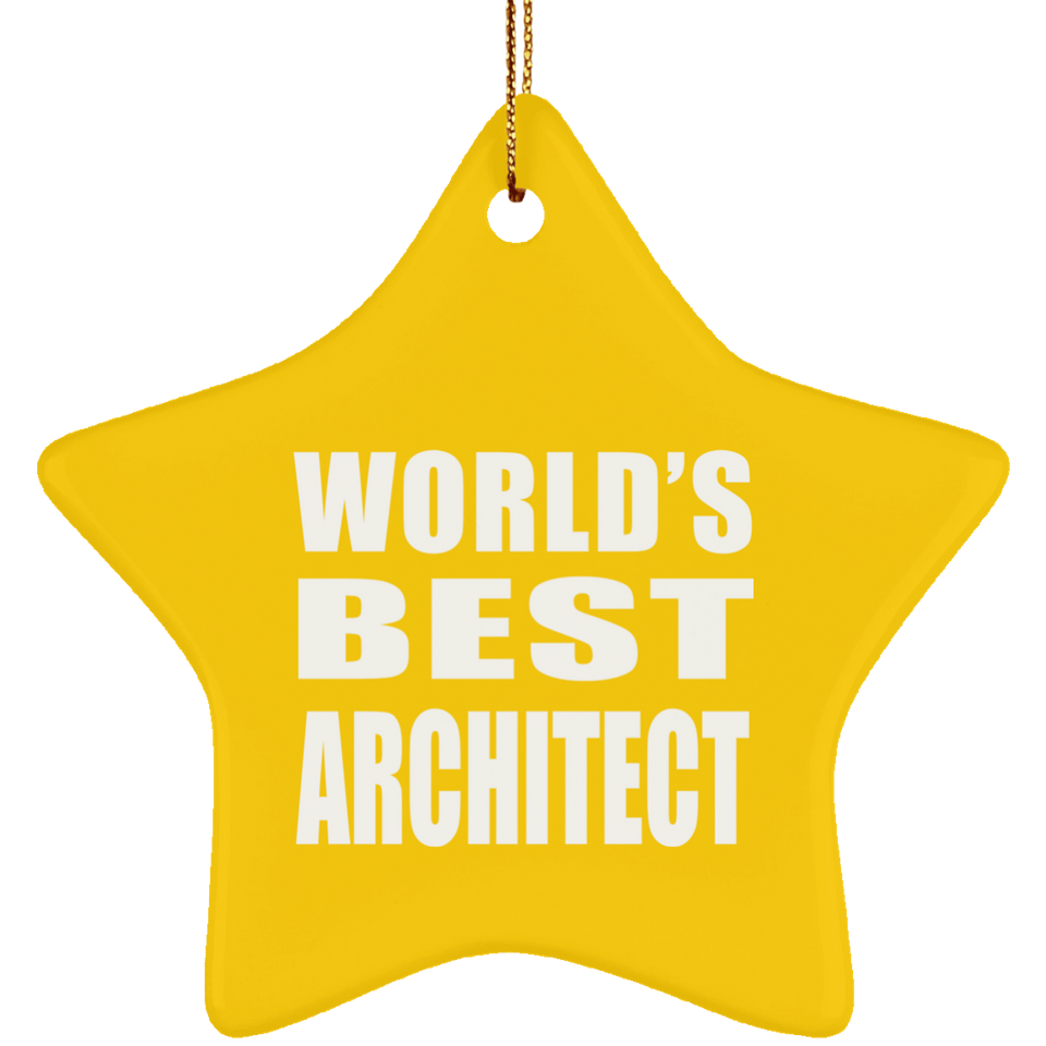 World's Best Architect - Star Ornament