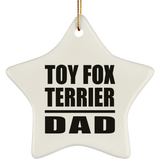 Toy Fox Terrier Dad - Star Ornament