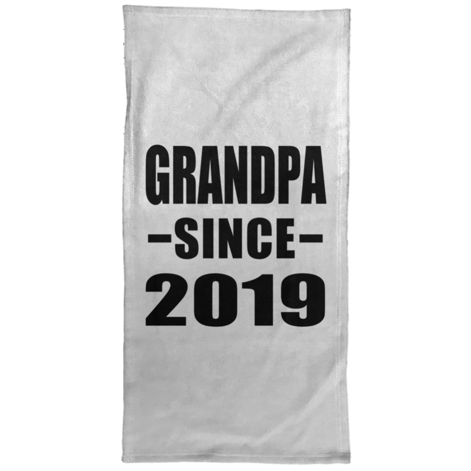 Grandpa Since 2019 - Hand Towel