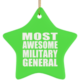 Most Awesome Military General - Star Ornament