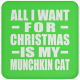 All I Want For Christmas Is My Munchkin Cat - Coaster