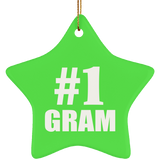 Number One #1 Gram - Star Ornament