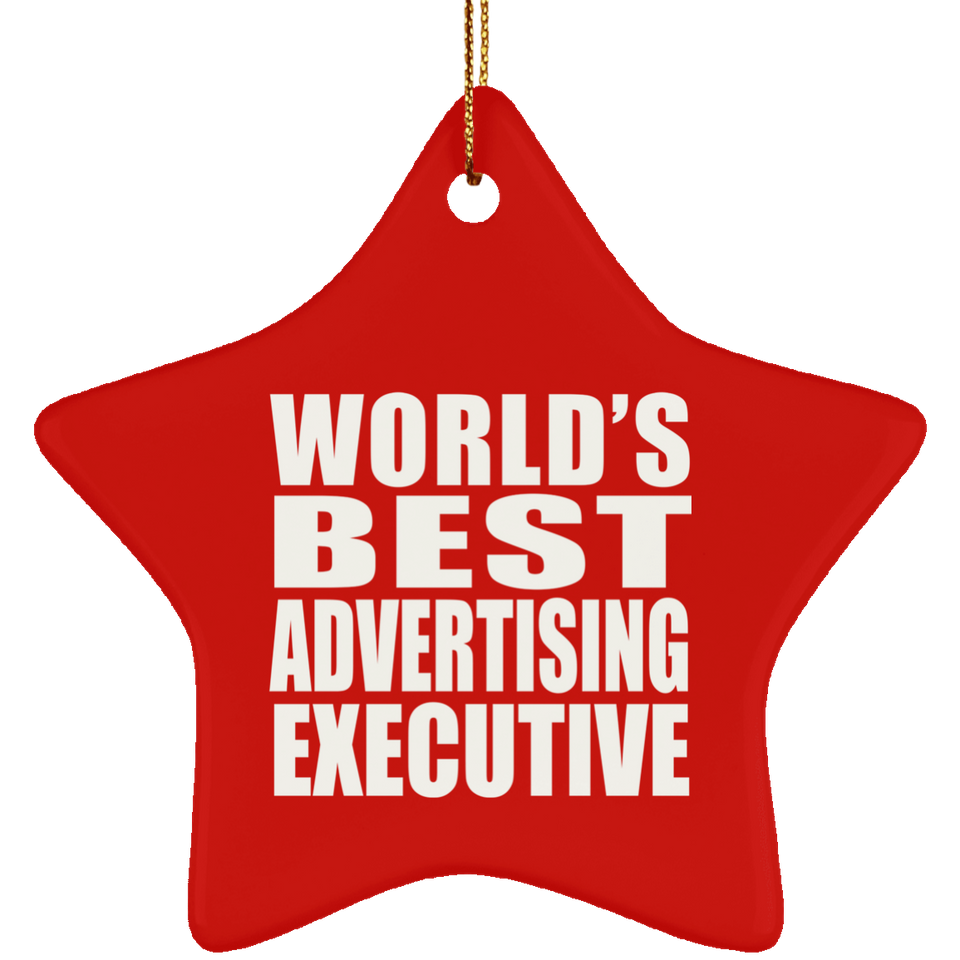 World's Best Advertising Executive - Star Ornament