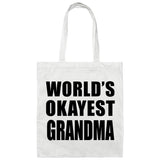 World's Okayest Grandma - Tote Bag White