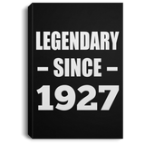 97th Birthday Legendary Since 1927 - Canvas Portrait