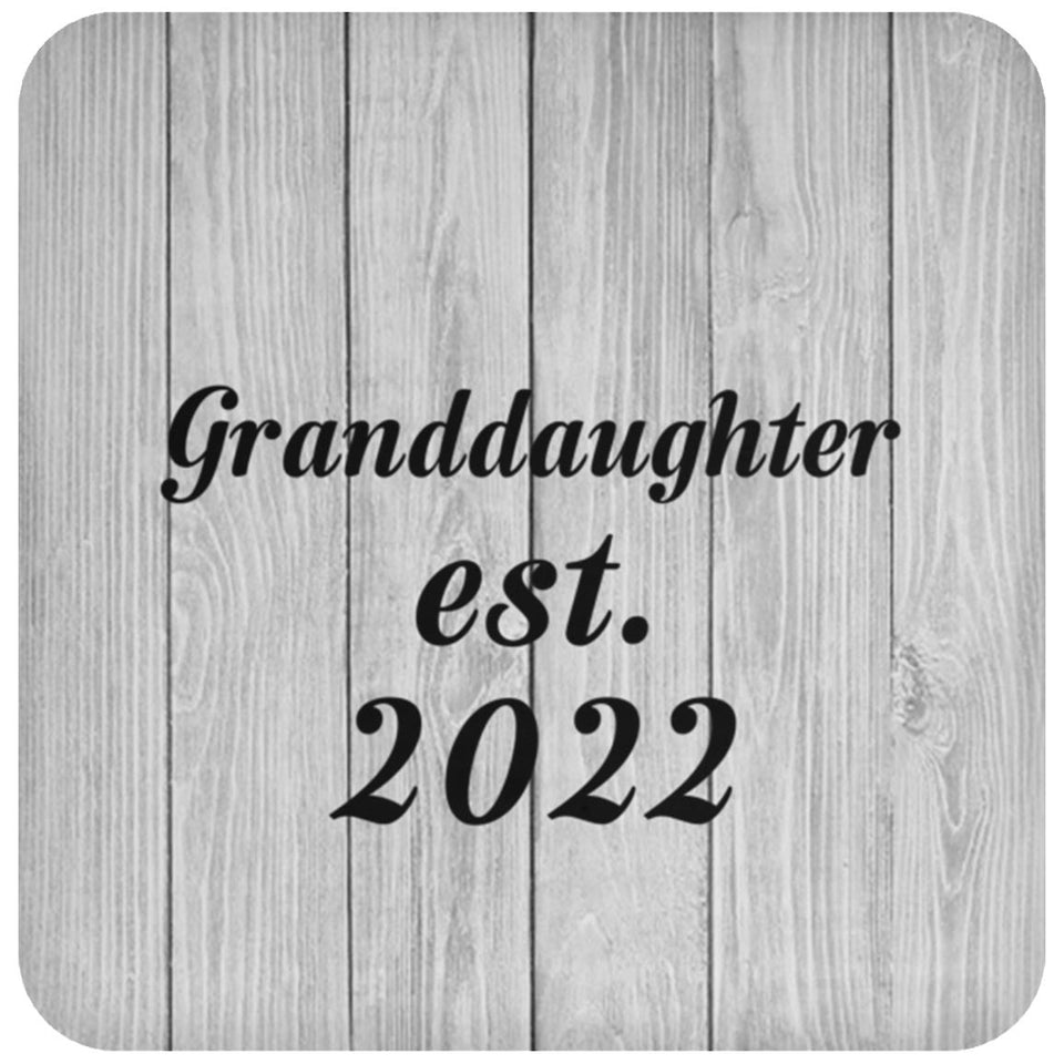 Granddaughter Established Est. 2022 - Drink Coaster F