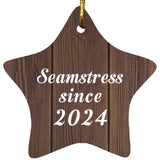 Seamstress Since 2024 - Star Ornament D