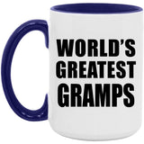 World's Greatest Gramps - 15oz Accent Mug Purple