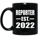 Reporter Established EST. 2022 - 11oz Coffee Mug Black