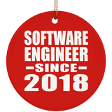 Software Engineer Since 2018 - Circle Ornament