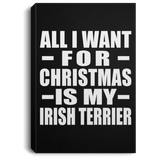 All I Want For Christmas Is My Irish Terrier - Canvas Portrait