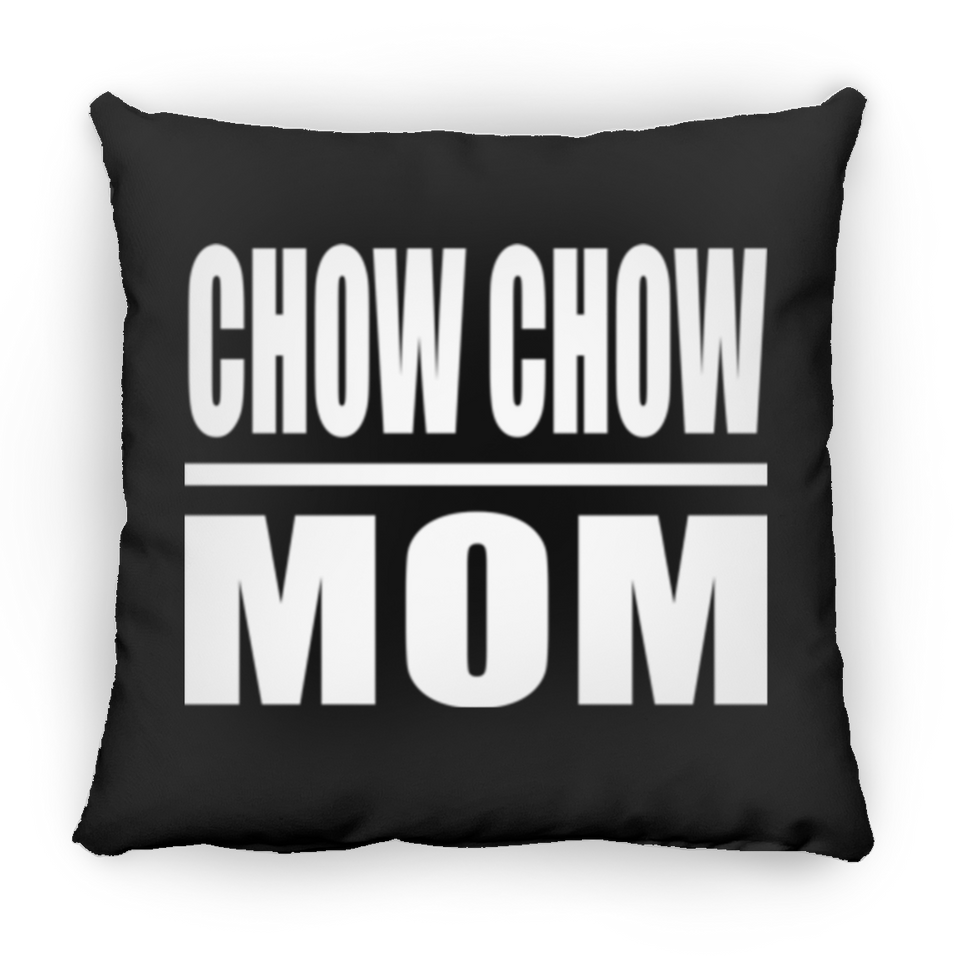 Chow Chow Mom - Throw Pillow Black