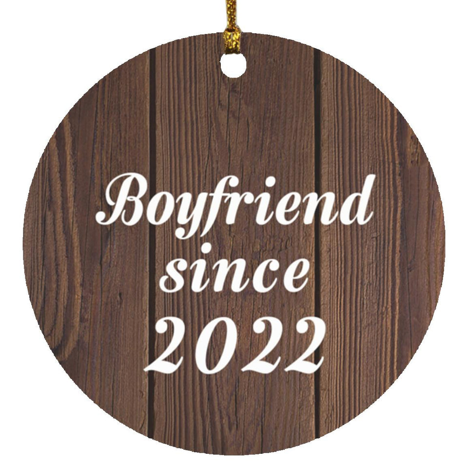 Boyfriend Since 2022 - Circle Ornament D