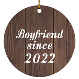 Boyfriend Since 2022 - Circle Ornament D