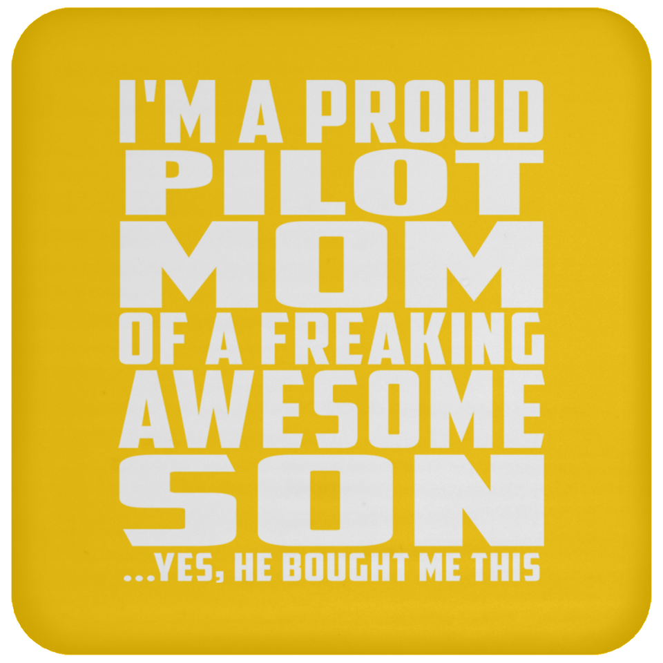 Proud Pilot Mom Of Awesome Son - Drink Coaster