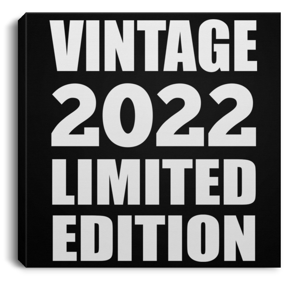 2nd Birthday Vintage 2022 Limited Edition - Canvas Square