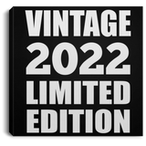 2nd Birthday Vintage 2022 Limited Edition - Canvas Square