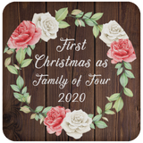 First Christmas As Family Of Four 2020 - Drink Coaster A