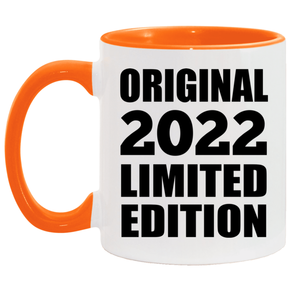 2nd Birthday Original 2022 Limited Edition - 11oz Accent Mug Orange
