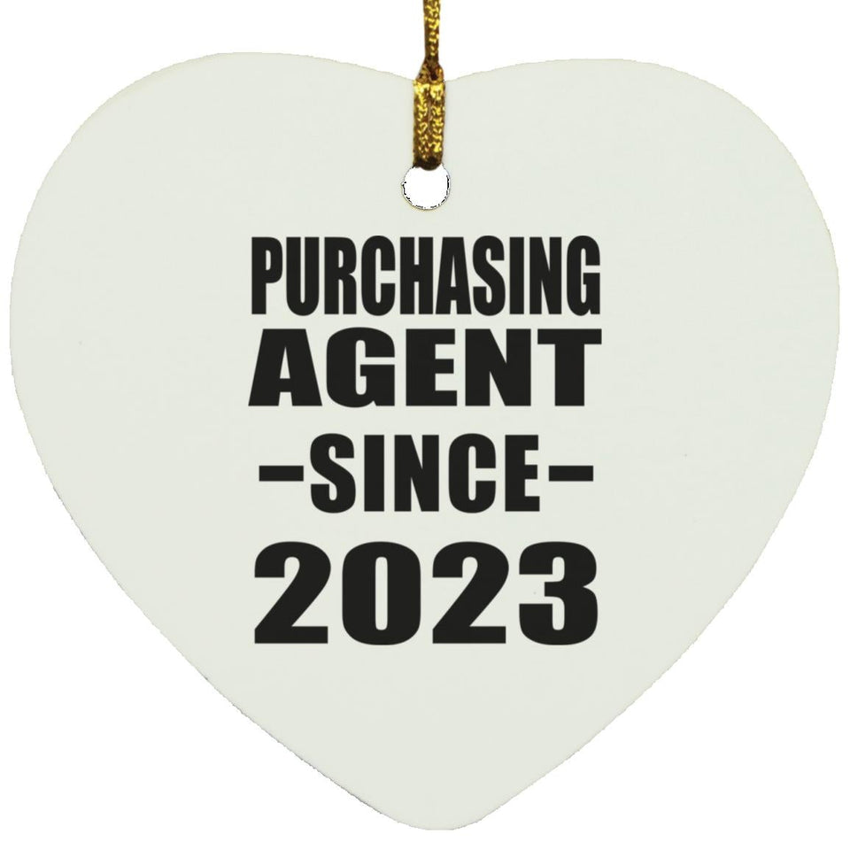 Purchasing Agent Since 2023 - Heart Ornament