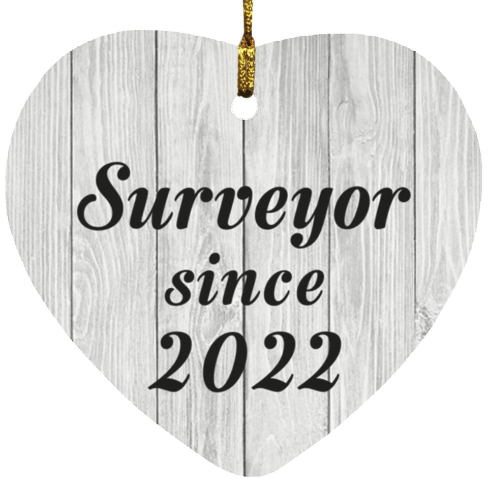 Surveyor Since 2022 - Heart Ornament F