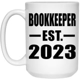 Bookkeeper Established EST. 2023 - 15oz Coffee Mug