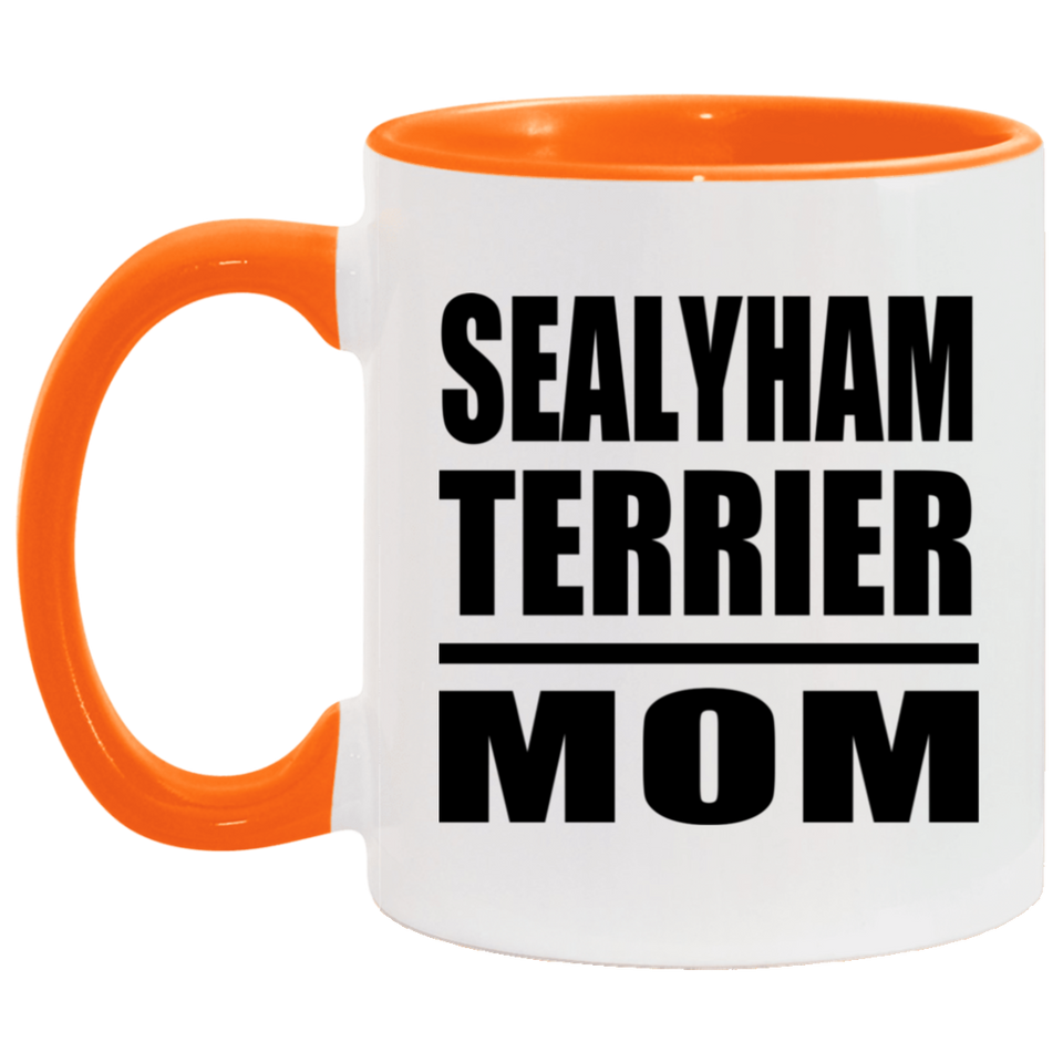 Sealyham Terrier Mom - 11oz Accent Mug Orange
