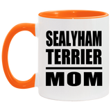 Sealyham Terrier Mom - 11oz Accent Mug Orange