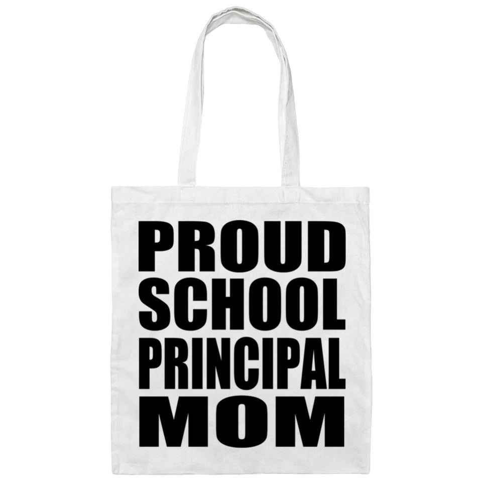 Proud School Principal Mom - Tote Bag White