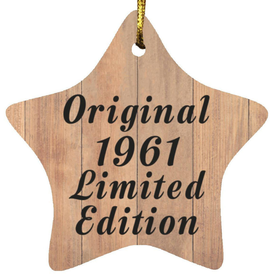 63rd Birthday Original 1961 Limited Edition - Star Ornament C