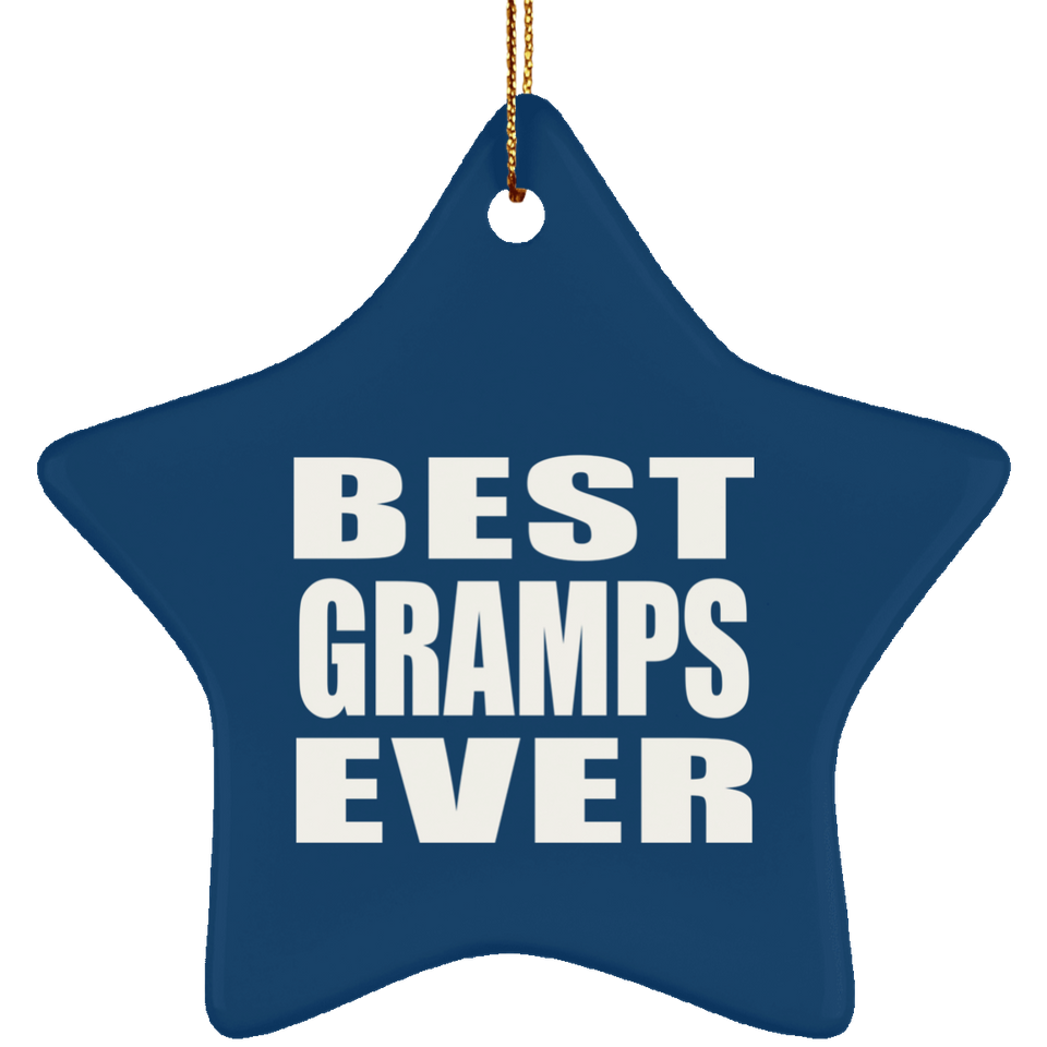 Best Gramps Ever - Star Ornament