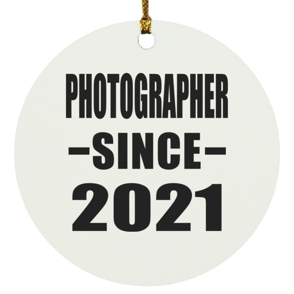 Photographer Since 2021 - Circle Ornament